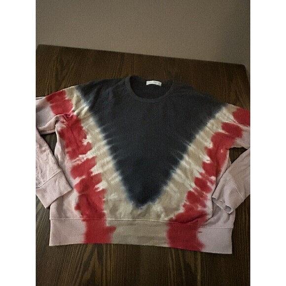 DAYDREAMER Flying V Varsity Sweatshirt Tie Dye Women’s S Crew Neck Pullover Y2K - Picture 5 of 16